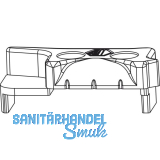 MACO MM Hebeteil f. gegen�berliegende Beschlagsnut, silber, links (355924)