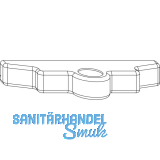 MACO Abdeckkappe Drehlager f. 3-flg. Fenster, Rahmenteil, wei� RAL 9016 (42714)