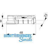 MACO MM Hebeteil PVC 12/20-13, TROCAL Innonova/System 88+,rechts, silber(362179)