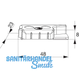 MACO MM Hebeteil PVC 12/20-13, TROCAL Innonova/System 88+,links, silber(362180)