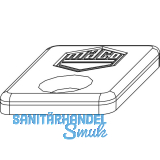 MACO MM Stulpniederhalter f�r kurze Getriebe, silber (213287)