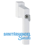 HOPPE Fenstergriff TOULON Sperrzylinder Secustik, VK 32-42 mm, weiss