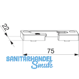 MACO Kippschlie�teil PVC Bodenschwelle GKG 12/20-13 links silber (359400)
