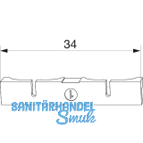 MACO-TRONIC Unterlage f�r Reedkontakt Typ 2, PVC, wei� (363183)