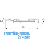 MACO Kippschlie�teil PVC 12/20-13, GEALAN/IVAPER, rechts, silber (33629)