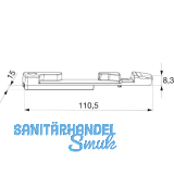 MACO Kippschlie�teil PVC 12/20-13, GEALAN/IVAPER, links, silber (33630)