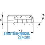 MACO MM Hebeteil PVC 12/20-13, HEROAL, rechts, silber (357393)