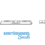 MACO Schnapper 2-flg. ohne Beschlagsnut, Kunststoff silber (57891)