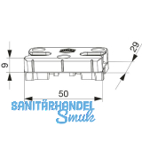 MACO Schlie�teil iS PVC 12/20-13, DECEUNINCK/WINSA, silber (96355)