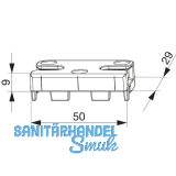 MACO Schlie�teil iS PVC 12/20-13, ALPHACAN/KBE/VEKA, silber (96883)