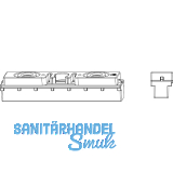 MACO Schnapper 2-flg. f�r Beschlagsnut, Kunststoff silber(55189)