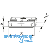 MACO Schlie�teil iS PVC 12/20-13, K�MMERLING/SALAMANDER/VEKA, silber (96656)