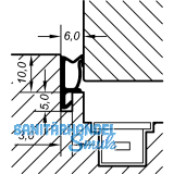 �berschlagdichtung ACF 5473 H, Kunststoff wei�