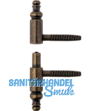 OTLAV Einbohrband Typ 190,Fl�gel+Rahmenteil,Band � 16mm,Stahl bronzef�rbig