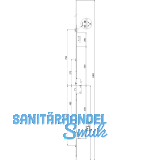 MACO Mehrfachverriegelungsschloss Z-TS 4B PZ92 VK 8 Stulp 16 mm DM 40 silber