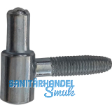 OTLAV Einbohrband Rahmenteil Typ 030, Band � 13 mm, Stahl verzinkt