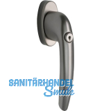 MACO Fenstergriff RHAPSODY - Sperrzylinder, Alu, titan eloxiert