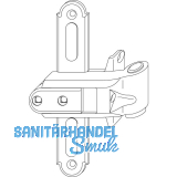 MACO RUSTICO Ladenkreuzband BLR gerade, verstellbar, schwarz (14384)