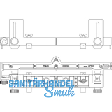 MACO RUSTICO Bohrlehre BLR Anschlag gemeins. Band m. Lasche+Haltekonsole+Kloben