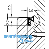 �berschlagdichtung AC 5019, Kunststoff wei�