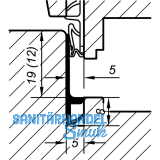 Stulpdichtung TKS 5427, Kunststoff wei�