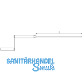 MACO RUSTICO Bedienungskurbel BLR ohne Kreuzgelenk, L=500 mm, schwarz (27438)