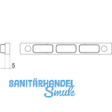 MACO RUSTICO Unterlage f�r Schlie�zapfenplatte R3, 5 mm, schwarz (43627)