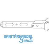 MACO RUSTICO Ladenlangband BLR fl�chenb�ndig L=340 mm, verstellbar, schwarz