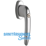 MACO Fenstergriff RHAPSODY - Sperrzylinder, VK 7x35 mm, Alu silber eloxiert