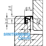 �berschlagdichtung ACF 5891, Kunststoff wei�