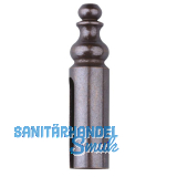 OTLAV Aufsteckh�lse Typ 838, f�r T�rband Typ495 � 16 mm, Messing bronze