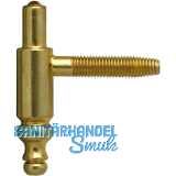 OTLAV Einbohrband Rahmenteil Typ 190, Band � 14 mm, Stahl vermessingt