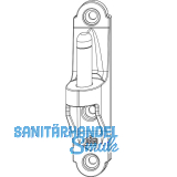 MACO RUSTICO Ladenplattenkloben MMV, Klobenabstand 22,5 mm, schwarz (202225)