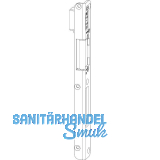 Schlie�blech f. Falle/Riegel, inkl. Magnet. zu STV FRA 4/18, links,verz. silber