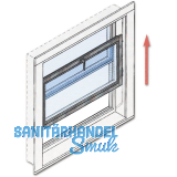 Vertikalschiebefensterbeschlag HAWA-Vertical 150/3 oder 150/5, Kunstst. wei�