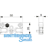 MACO Schlie�teil iS PVC 12/20-13, DIMEX/SCH�CO, silber (96688)