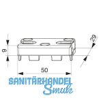 MACO Schlie�teil iS PVC 12/20-13, BRUEGMANN/VEKA, silber (354092)