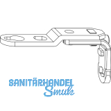 MACO MM Drehbandarm AS/PVC/DTuni f�r Dreh-Kippbandstulp 120 kg, silber (202271)