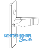 MACO Anpressverschluss Fl�gelteil 9V ohne Beschlagsnut (97529)