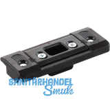 Schlie�teil f�r Bodenschwelle EIFEL T, 80 x 32 mm, Zinkdruckguss schwarz