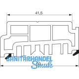 GU Thermostep/Timberstep Aufsatzschiene P1634, L=2500 mm, Kunststoff grau