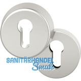 FSB Sicherheits-Zylinderrosette rund, Aluminium silber eloxiert