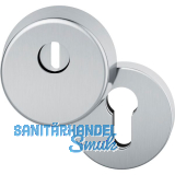 FSB Sicherheits-Zylinderrosette rund mit Kernziehschutz, Edelstahl matt