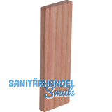 Holzklotz Esche lackiert 80 x 24 x 6 rot