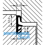 Fl�gelfalzdichtung EV 4050, Kunststoff rustikalbraun