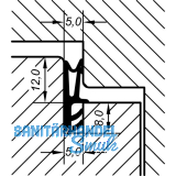 Fl�gelfalzdichtung EV 4150, Kunststoff rustikalbraun