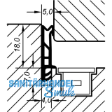 �berschlagdichtung EV 5855, Kunststoff beige