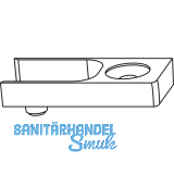 GU-966 mZ Schlie�platte, Schema C, Montage auf Falzhebelverschluss, Zink silber