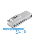 Eckschloss US 10 Universal light, PZ, Glas 10 - 12 mm, (03.608) Edelstahl