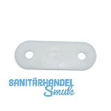 Unterlegplatte rund zu Schlie�blech, St�rke 2 mm, Kunststoff wei�